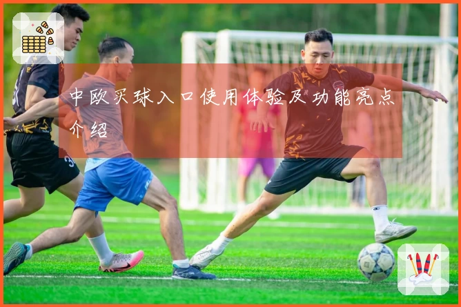 中欧买球入口使用体验及功能亮点介绍